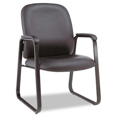 Black Leather Guest Chair